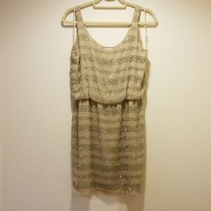 Romeo & Juliet Couture Beaded mini dress